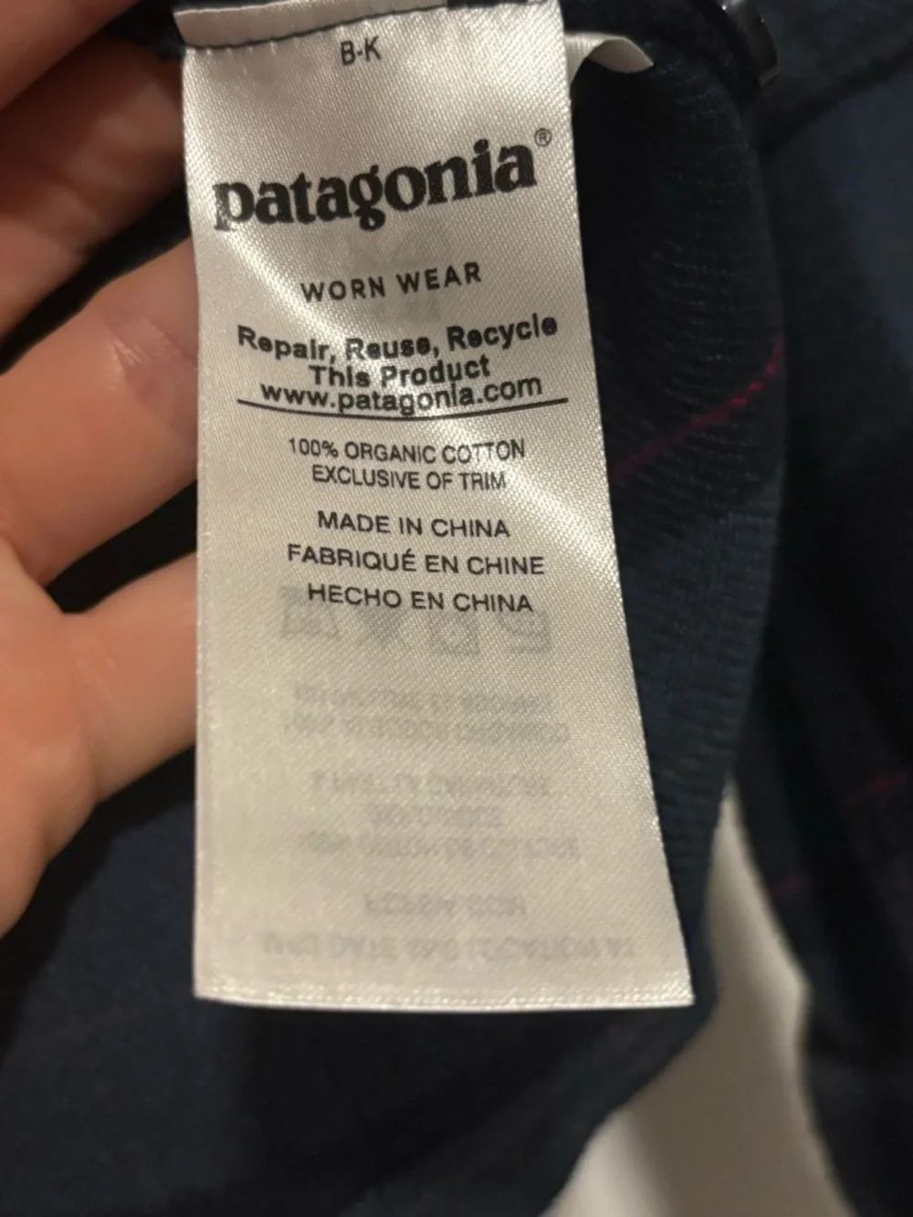 Patagonia Women's Dark Green and Black Plaid Button-Down Shirt - Picture 3 of 7